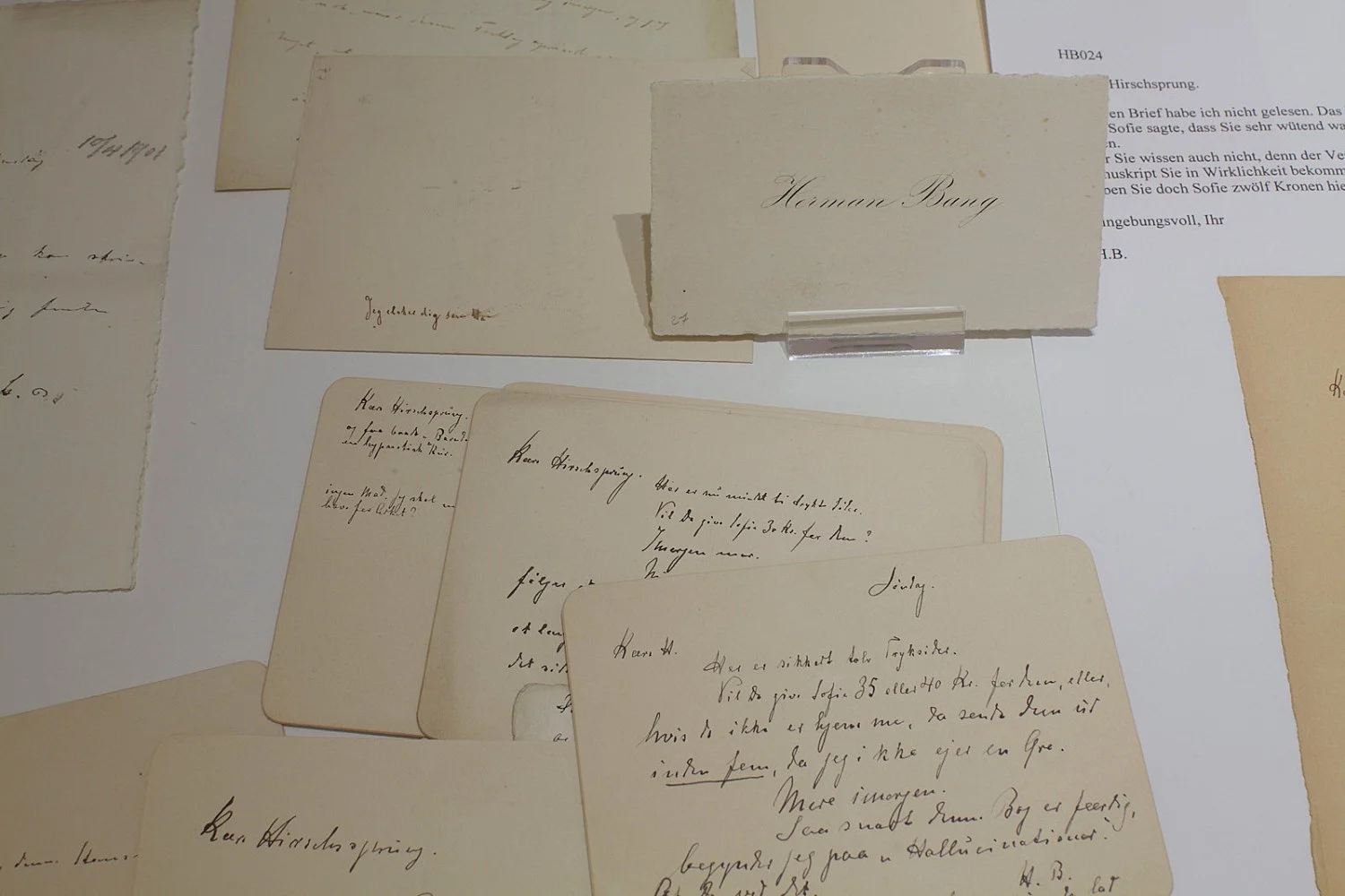 zusammengestellt von Henrik Olesen amp Daniel Buchholz — Bücher, Manuskripte und Briefe von Herman Bang 1857-1912 — Exhibitions — Galerie Buchholz — Image 20