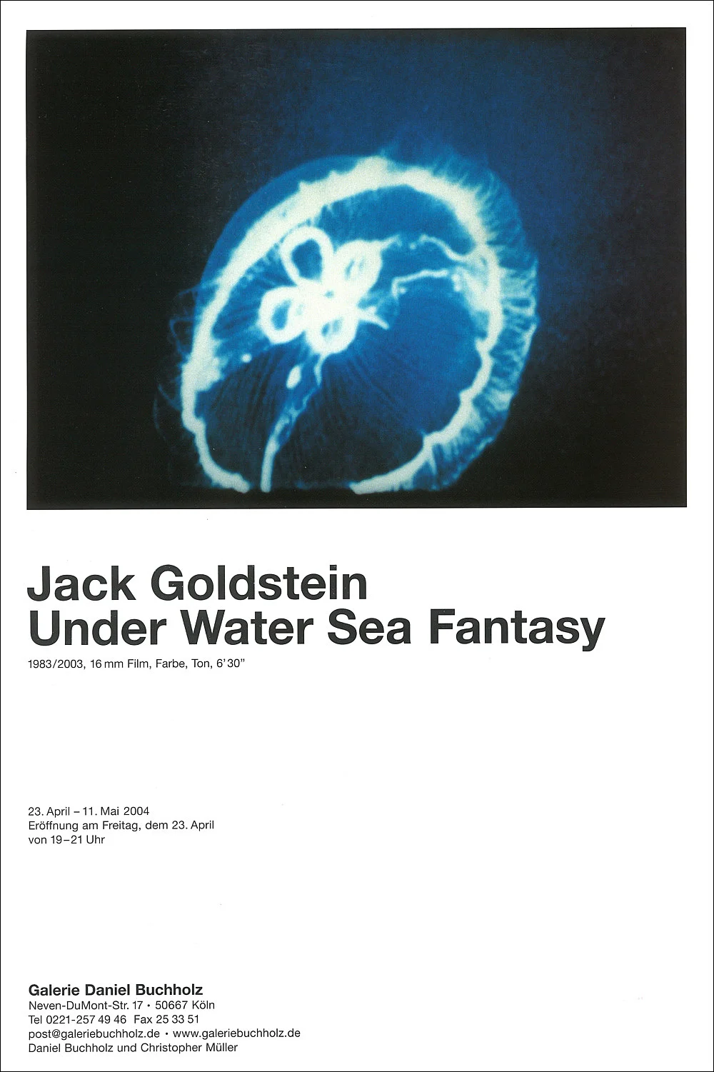 Under Water Sea Fantasy — Jack Goldstein — Exhibitions — Galerie Buchholz — Image 01