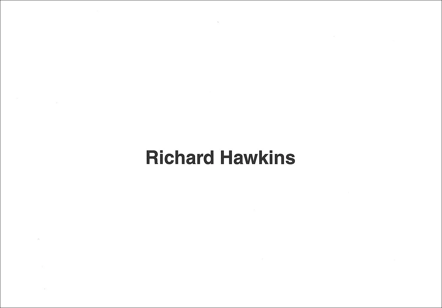 Richard Hawkins 2000 — Richard Hawkins — Exhibitions — Galerie Buchholz — Image 01