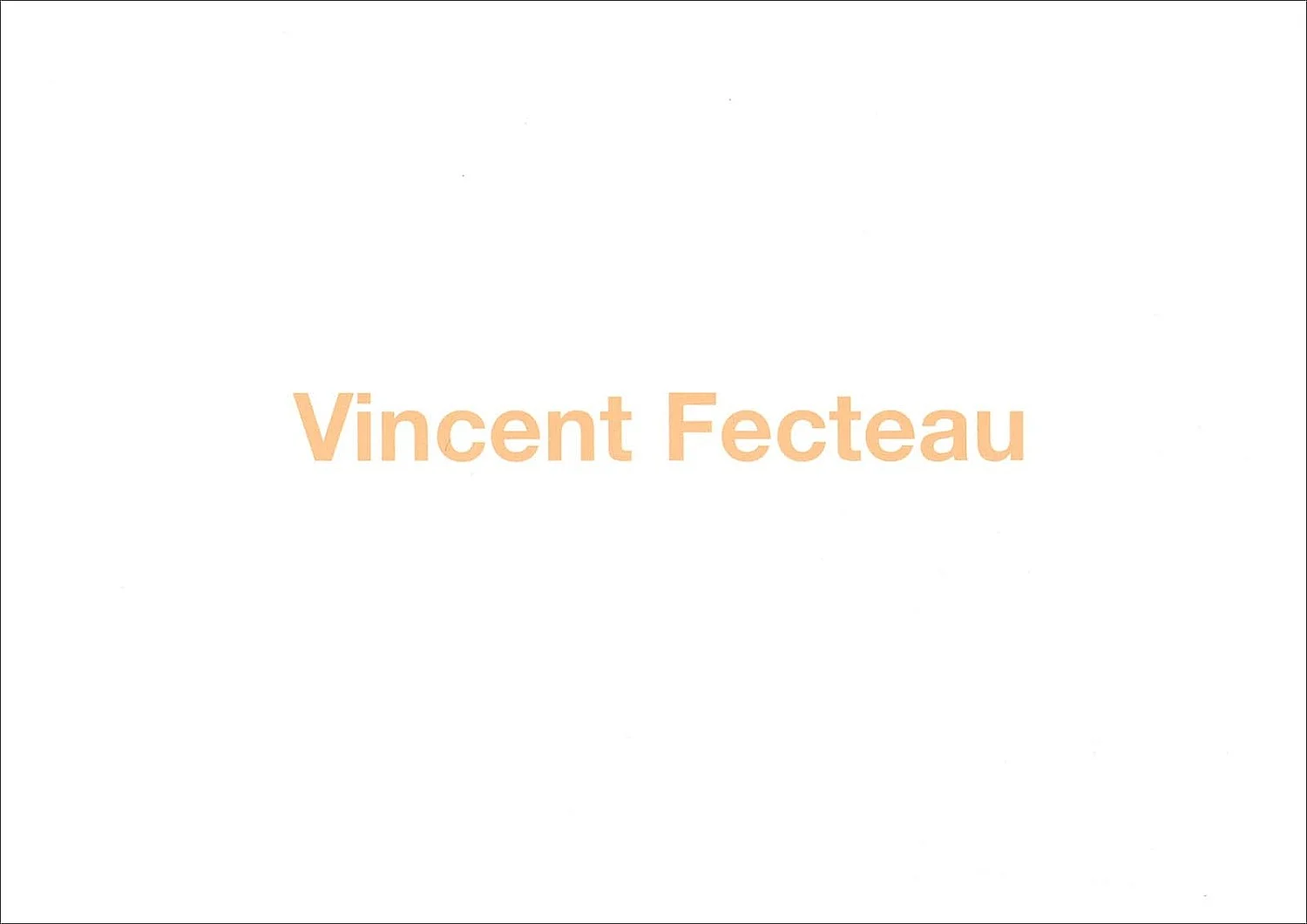 Fecteau 2006 — Vincent Fecteau — Exhibitions — Galerie Buchholz — Image 01