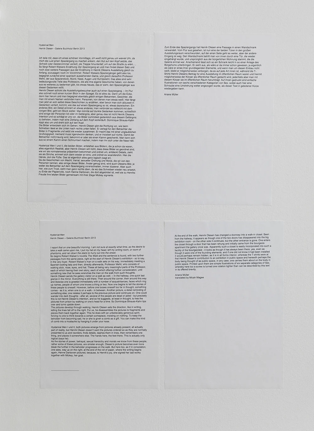 8220HystericalMen8221 — Henrik Olesen — Exhibitions — Galerie Buchholz — Image 50