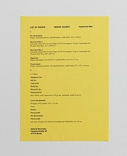 Hysterical Men — Henrik Olesen — Exhibitions — Galerie Buchholz — Image 99