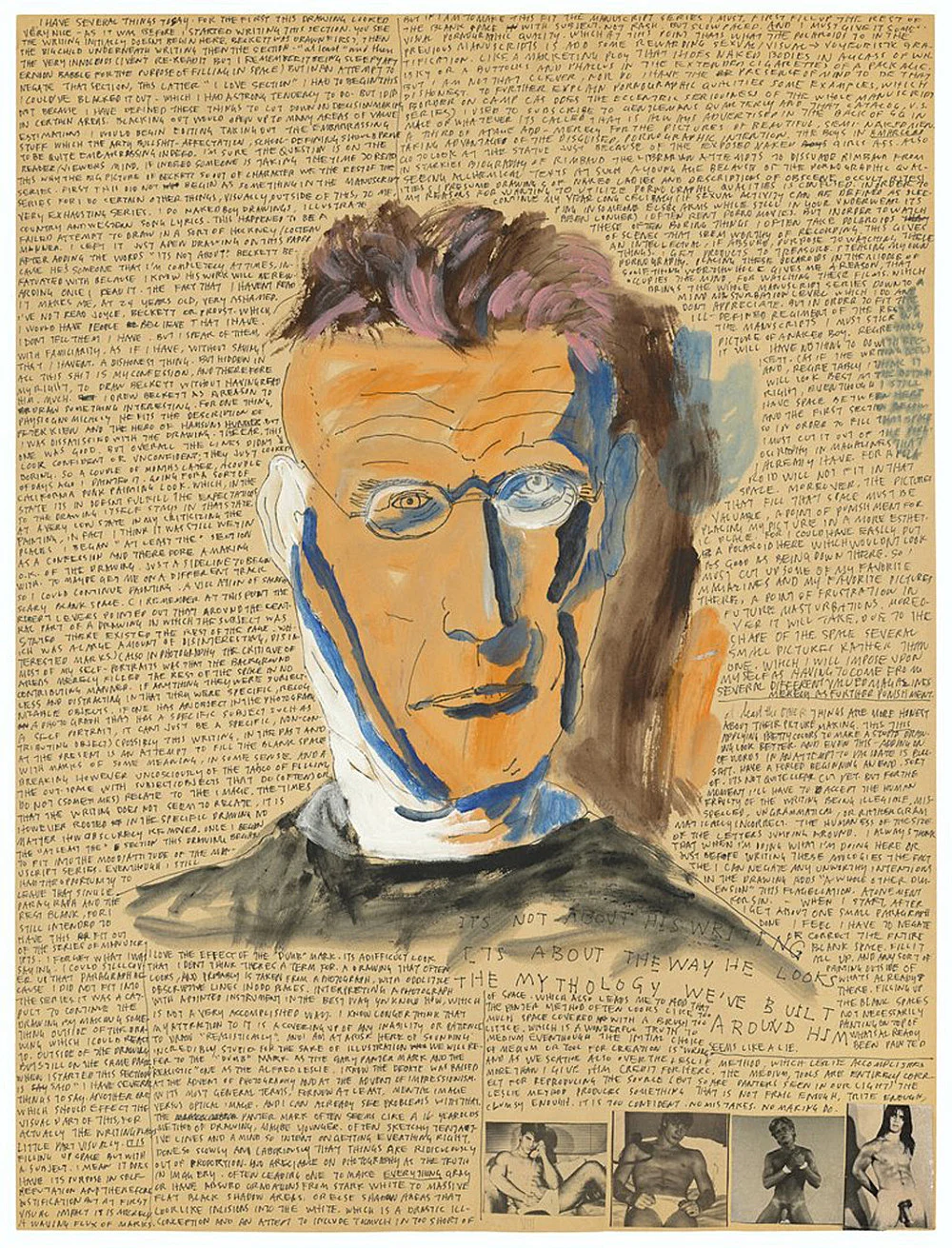 Richard Hawkins Berlin 2014 — Richard Hawkins amp William S Burroughs Cerith Wyn Evans Isa Genzken Tom of Finland — Exhibitions — Galerie Buchholz — Image 00