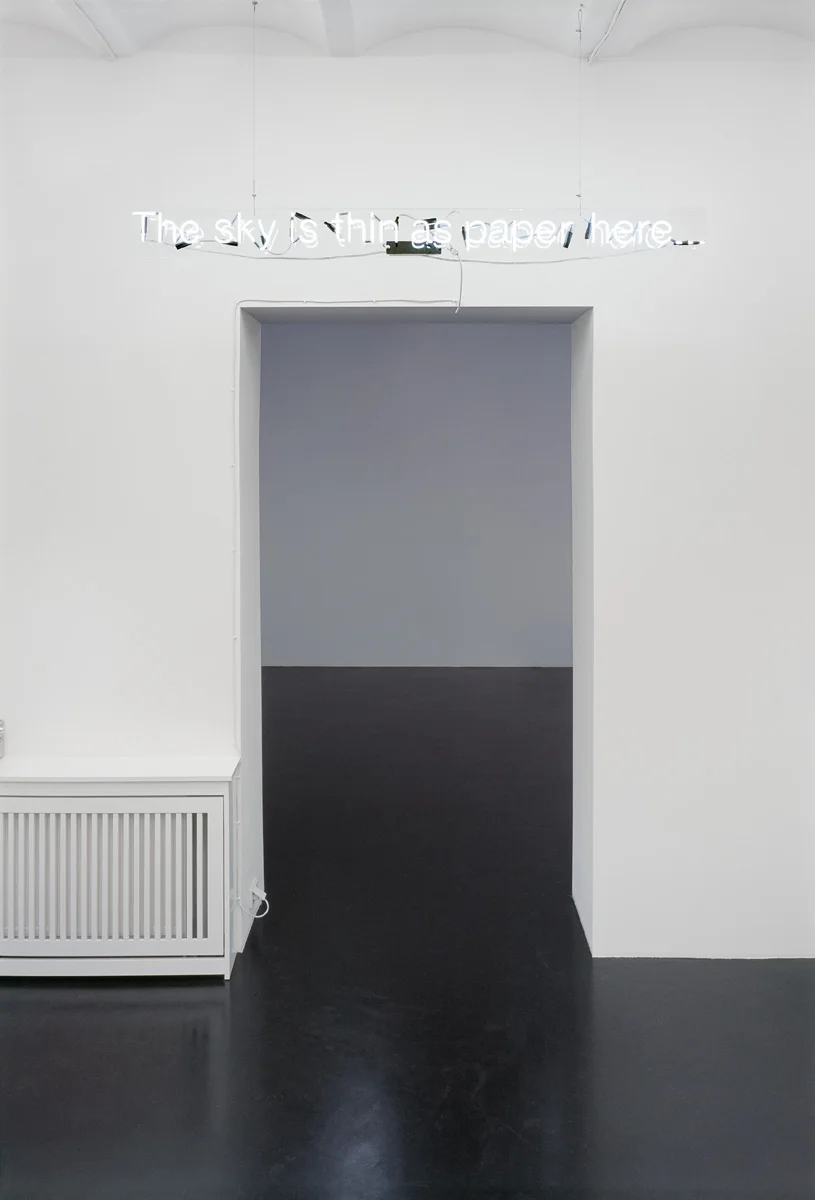 8220TheSkyisthinaspaperhere8221 — Cerith Wyn Evans — Exhibitions — Galerie Buchholz — Image 14