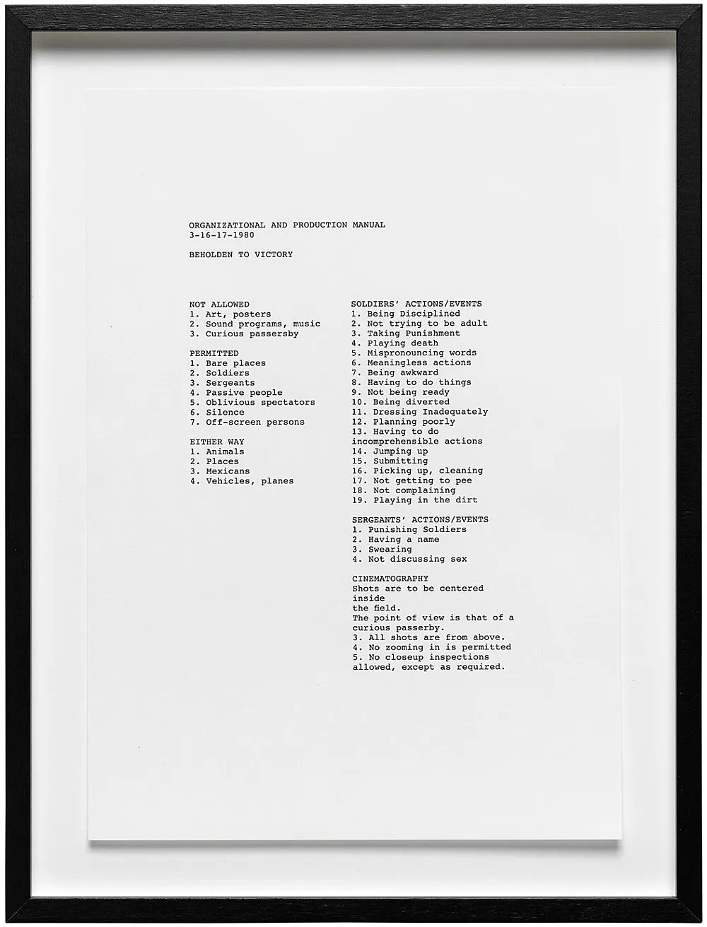 Beholden to Victory — Tony Conrad — Exhibitions — Galerie Buchholz — Image 04