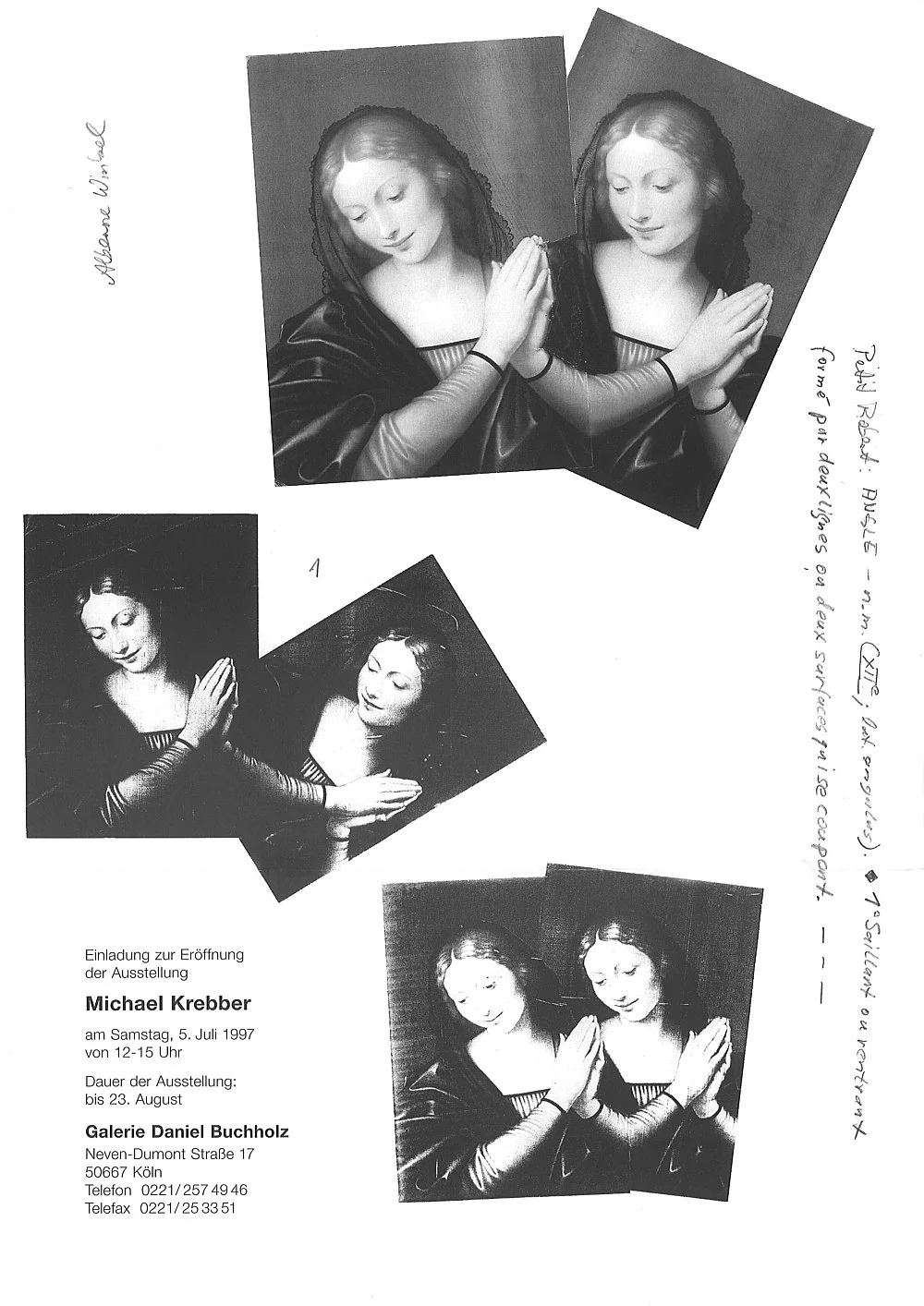 8220AlberneWinkel8221 — Michael Krebber — Exhibitions — Galerie Buchholz — Image 01