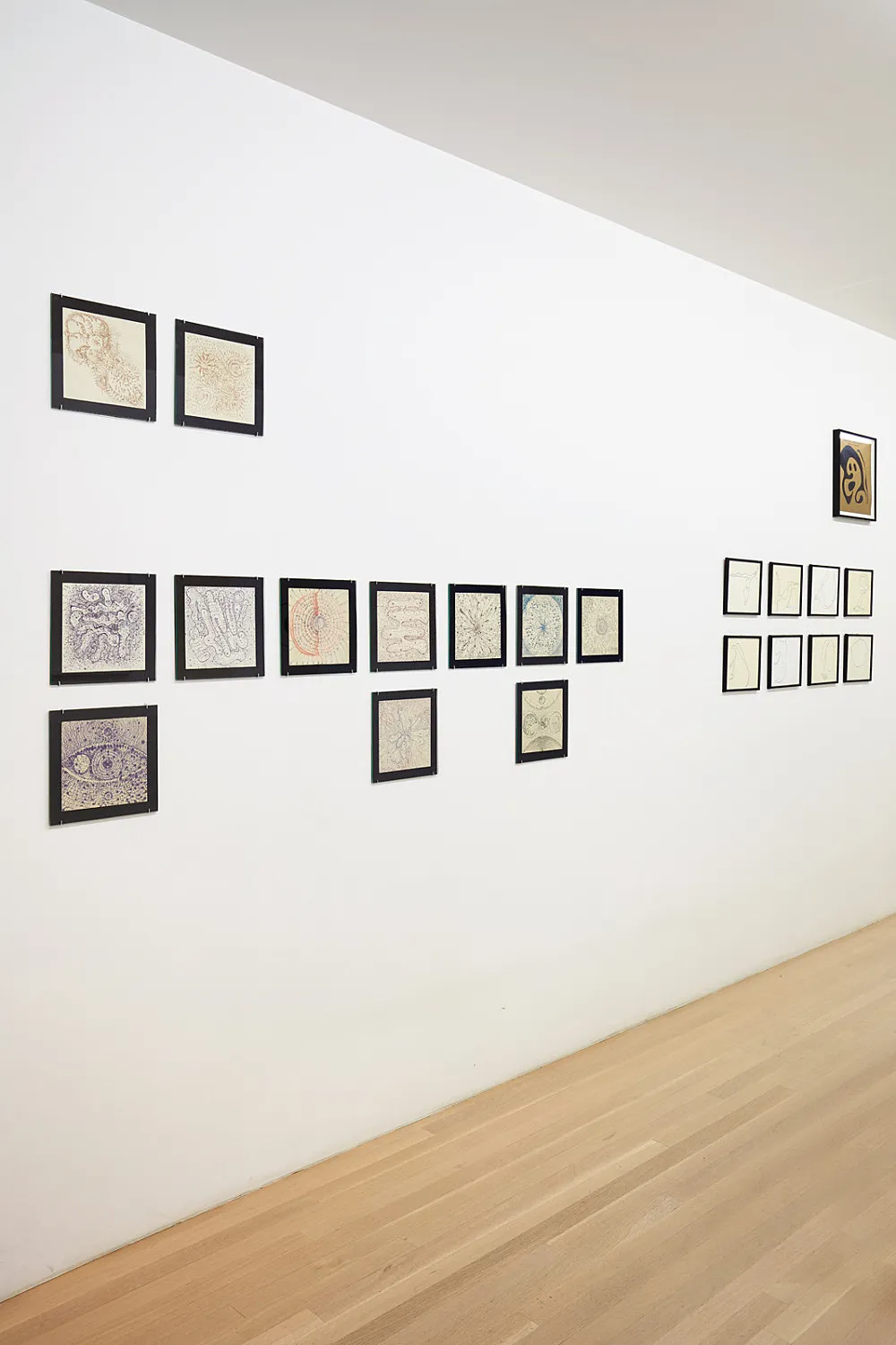 an exhibition organized by Diedrich Diederichsen amp Christopher Müller feat. Marcus Behmer, Stefan George, Rainer Werner Fassbinder, Hans Henny Jahnn, Lutz Bacher, Hans Kayser, Ludwig Gosewitz, Jordan Belson, Hapshash and the Coloured Coat, The Fool, Rogério Duarte, The Red KrayolaMayo Thompson, Walter de Maria, Sigmar Polke, Emil Schult, Isaac Abrams, John McCracken, Pedro Bell, Kai Althoff, Henrik Olesen, Öyvind Fahlström, Karlheinz Stockhausen, Sun Ra, Hartmut Geerken, Albert Oehlen, Jack Goldstein, Jutta Koether, Isa Genzken, Palermo, John Coltrane, Tony Conrad — Cosmic Communities Coming Out Into Outer Space Homofuturism, Applied Psychedelia amp Magic Connectivity — Exhibitions — Galerie Buchholz — Image 27