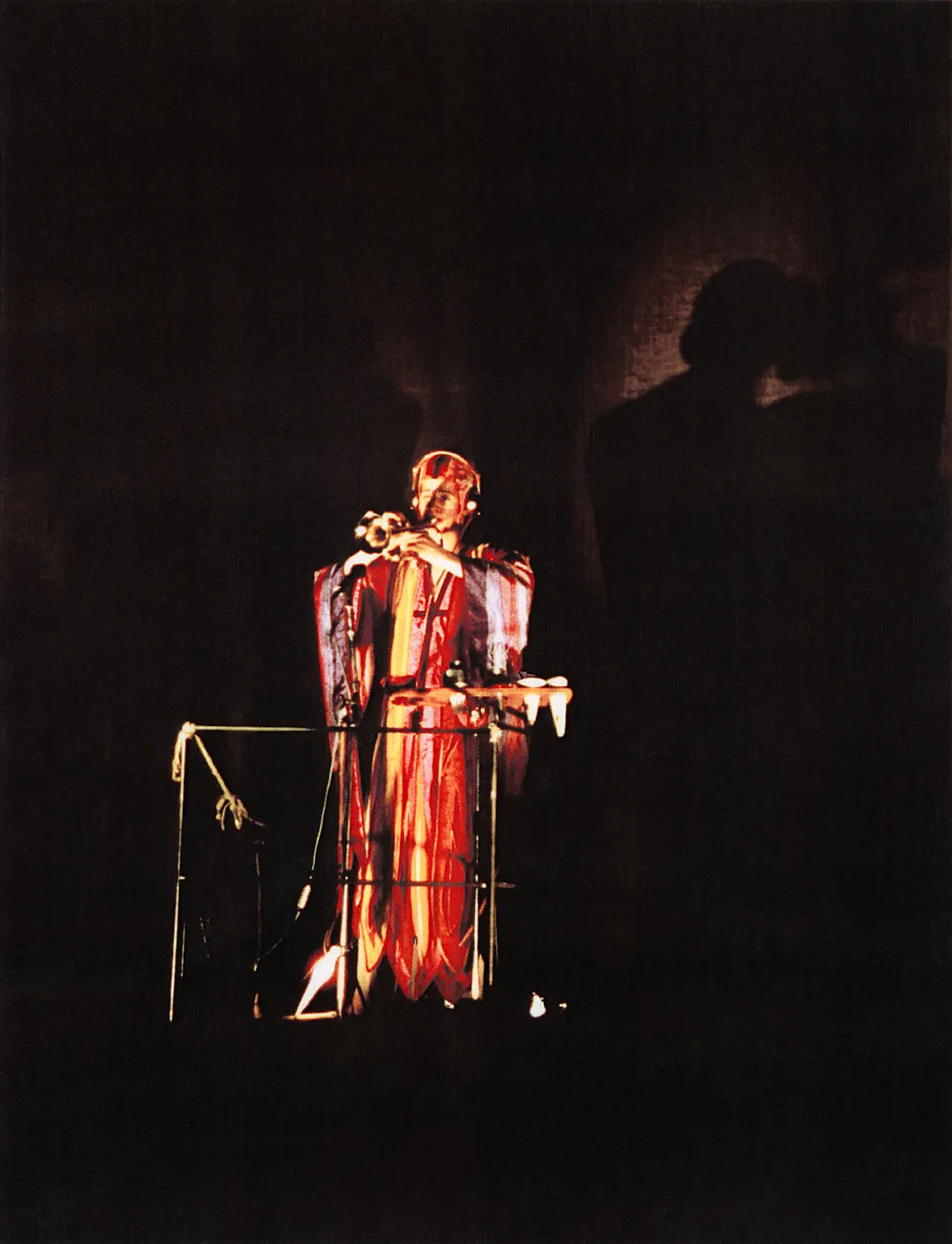 an exhibition organized by Diedrich Diederichsen amp Christopher Müller feat. Marcus Behmer, Stefan George, Rainer Werner Fassbinder, Hans Henny Jahnn, Lutz Bacher, Hans Kayser, Ludwig Gosewitz, Jordan Belson, Hapshash and the Coloured Coat, The Fool, Rogério Duarte, The Red KrayolaMayo Thompson, Walter de Maria, Sigmar Polke, Emil Schult, Isaac Abrams, John McCracken, Pedro Bell, Kai Althoff, Henrik Olesen, Öyvind Fahlström, Karlheinz Stockhausen, Sun Ra, Hartmut Geerken, Albert Oehlen, Jack Goldstein, Jutta Koether, Isa Genzken, Palermo, John Coltrane, Tony Conrad — Cosmic Communities Coming Out Into Outer Space Homofuturism, Applied Psychedelia amp Magic Connectivity — Exhibitions — Galerie Buchholz — Image 88