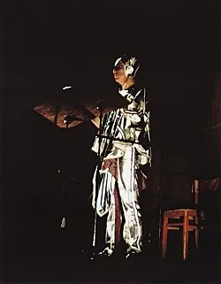 an exhibition organized by Diedrich Diederichsen amp Christopher Müller feat. Marcus Behmer, Stefan George, Rainer Werner Fassbinder, Hans Henny Jahnn, Lutz Bacher, Hans Kayser, Ludwig Gosewitz, Jordan Belson, Hapshash and the Coloured Coat, The Fool, Rogério Duarte, The Red KrayolaMayo Thompson, Walter de Maria, Sigmar Polke, Emil Schult, Isaac Abrams, John McCracken, Pedro Bell, Kai Althoff, Henrik Olesen, Öyvind Fahlström, Karlheinz Stockhausen, Sun Ra, Hartmut Geerken, Albert Oehlen, Jack Goldstein, Jutta Koether, Isa Genzken, Palermo, John Coltrane, Tony Conrad — Cosmic Communities Coming Out Into Outer Space Homofuturism, Applied Psychedelia amp Magic Connectivity — Exhibitions — Galerie Buchholz — Image 219