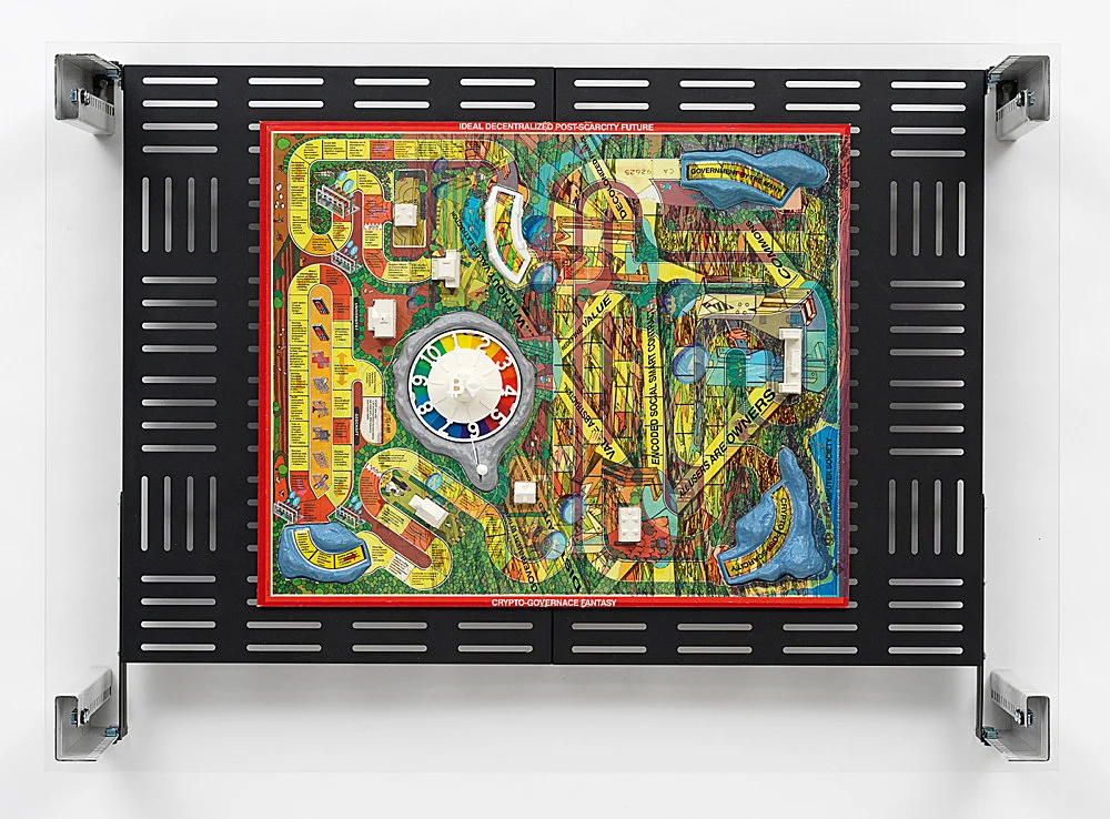 Games of Decentralized Life — Simon Denny — Exhibitions — Galerie Buchholz — Image 00