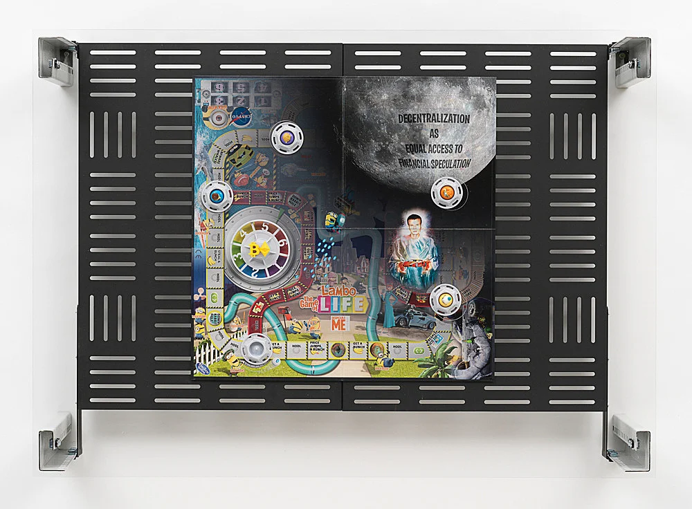 Games of Decentralized Life — Simon Denny — Exhibitions — Galerie Buchholz — Image 00
