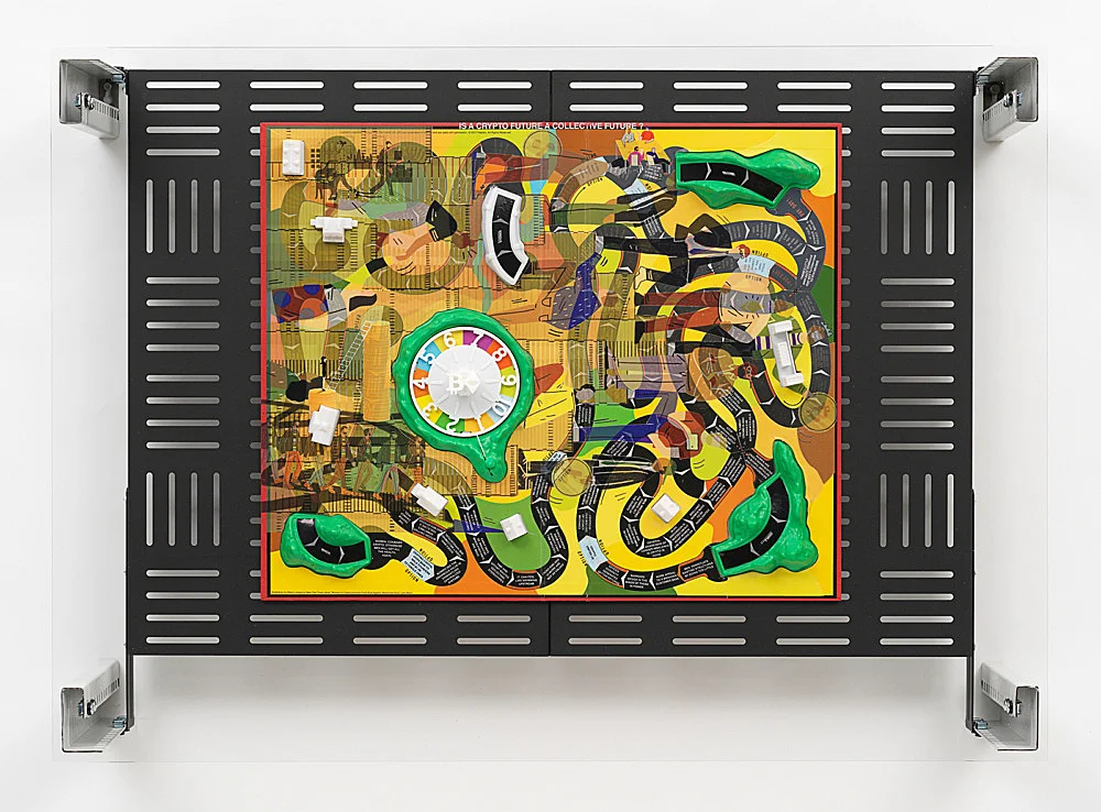 Games of Decentralized Life — Simon Denny — Exhibitions — Galerie Buchholz — Image 00