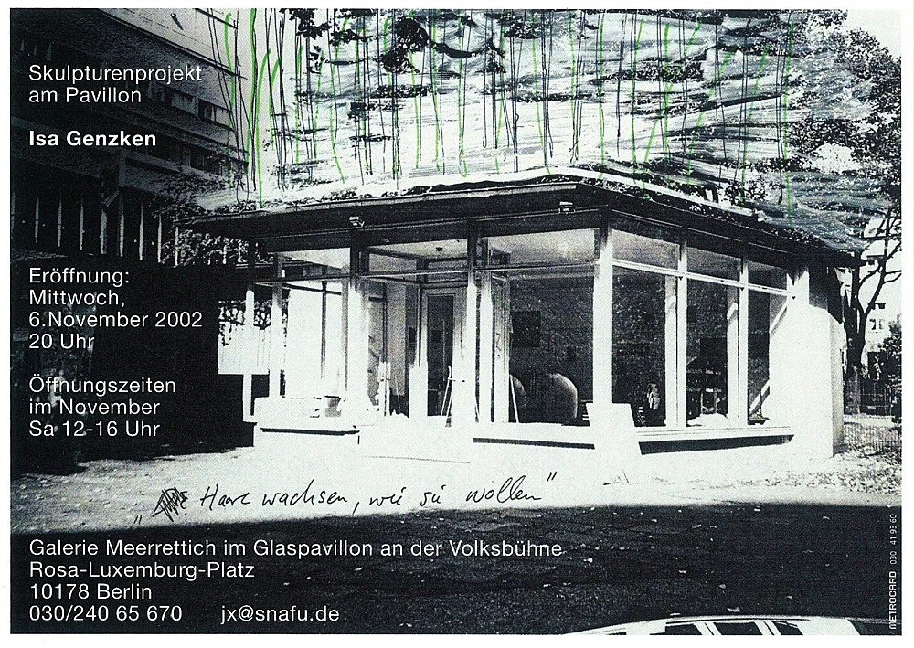 Auenprojekte — Isa Genzken — Exhibitions — Galerie Buchholz — Image 00