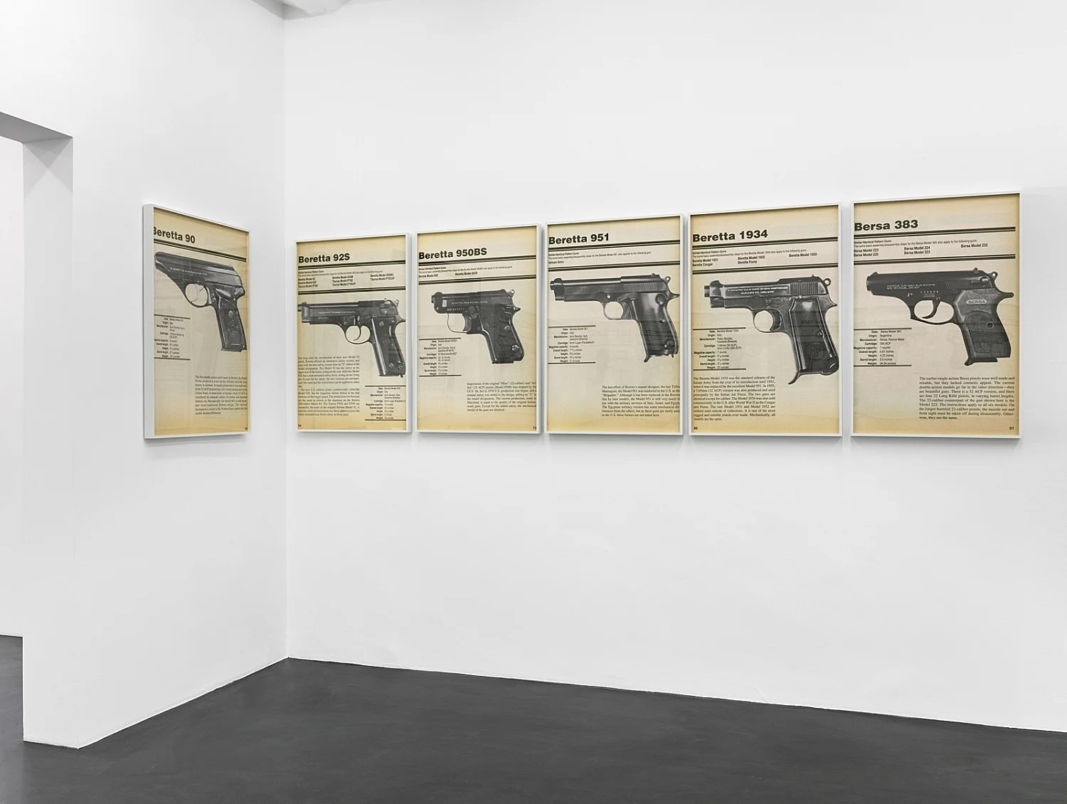 FIREARMS — Lutz Bacher — Exhibitions — Galerie Buchholz — Image 08