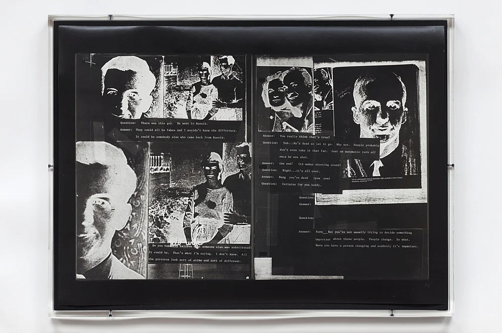 TheLeeHarveyOswaldInterview — Lutz Bacher — Exhibitions — Galerie Buchholz — Image 00