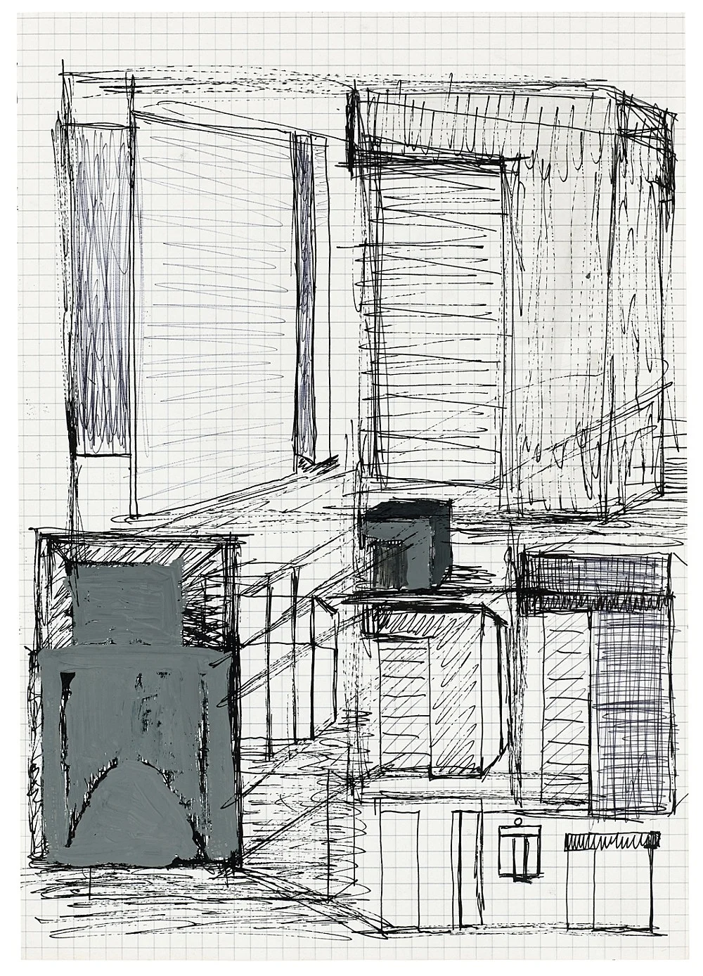 ZeichnungPlanCollage19652018 — Isa Genzken — Exhibitions — Galerie Buchholz — Image 123