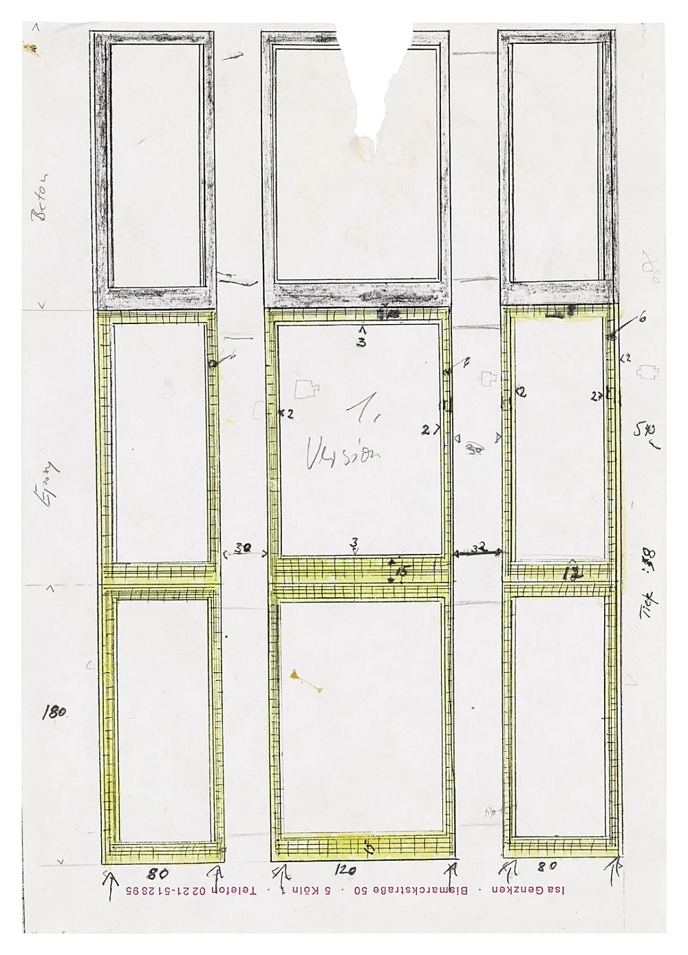 Zeichnung Plan Collage 1965-2018 — Isa Genzken — Exhibitions — Galerie Buchholz — Image 45