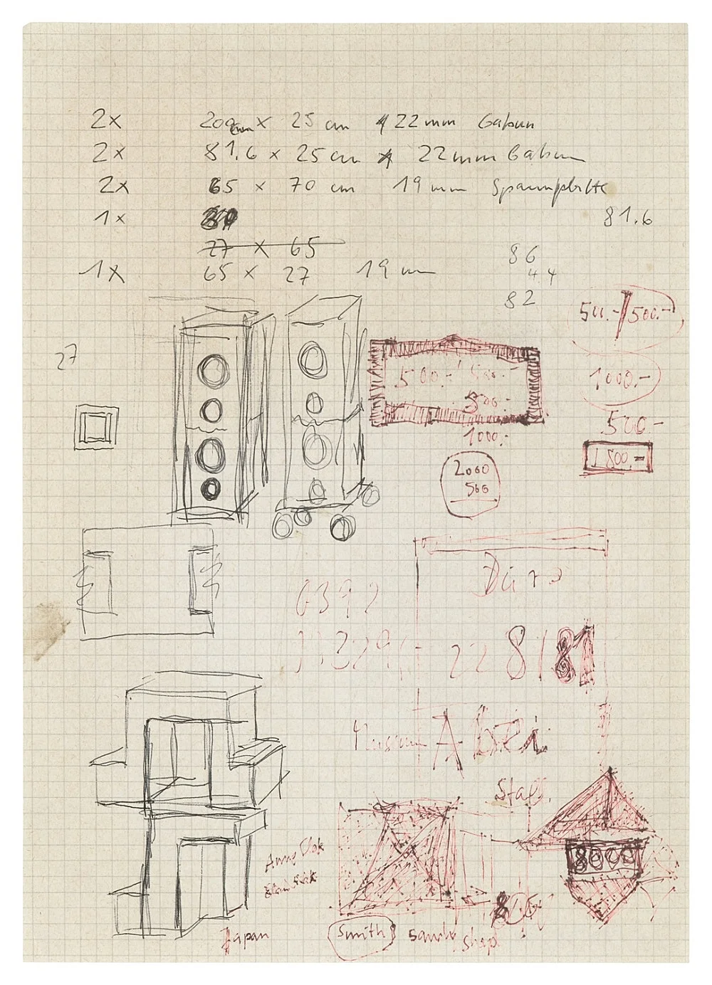 ZeichnungPlanCollage19652018 — Isa Genzken — Exhibitions — Galerie Buchholz — Image 107