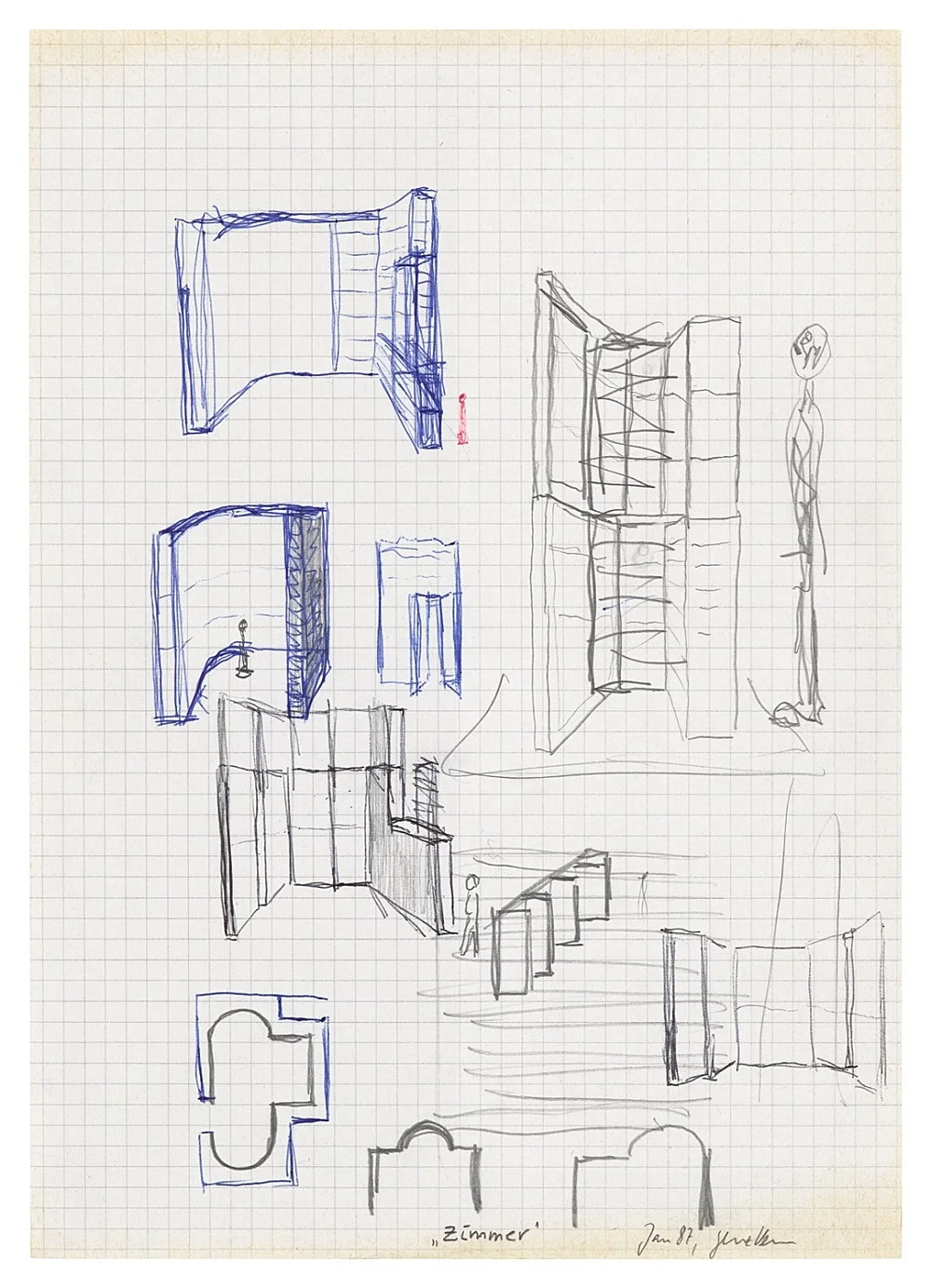 ZeichnungPlanCollage19652018 — Isa Genzken — Exhibitions — Galerie Buchholz — Image 119