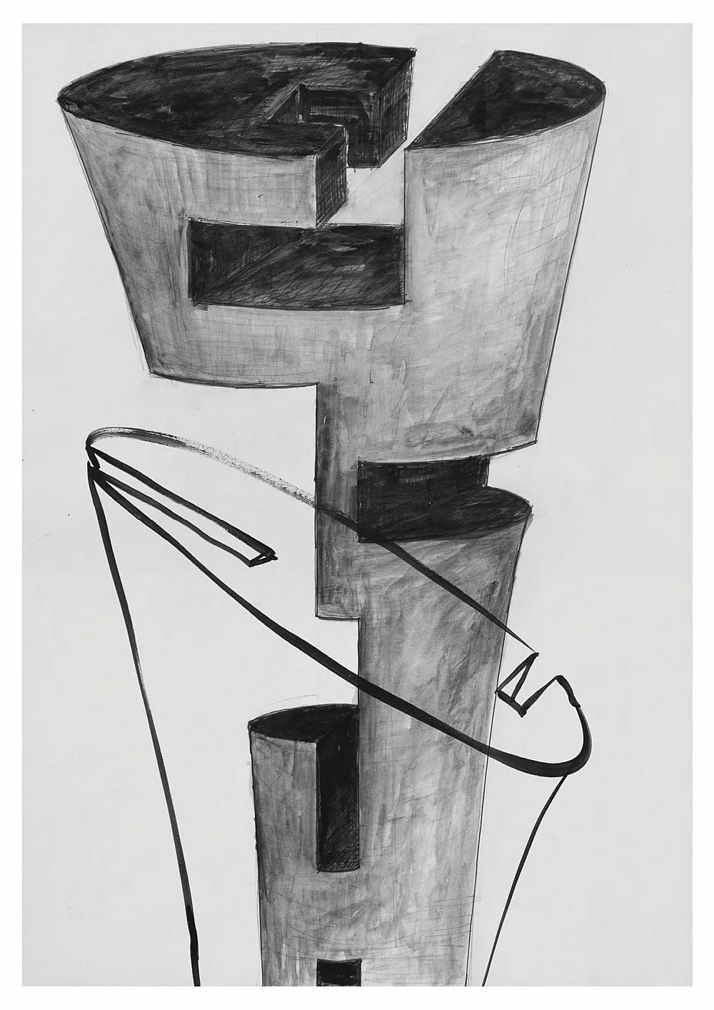 Zeichnung Plan Collage 1965-2018 — Isa Genzken — Exhibitions — Galerie Buchholz — Image 01